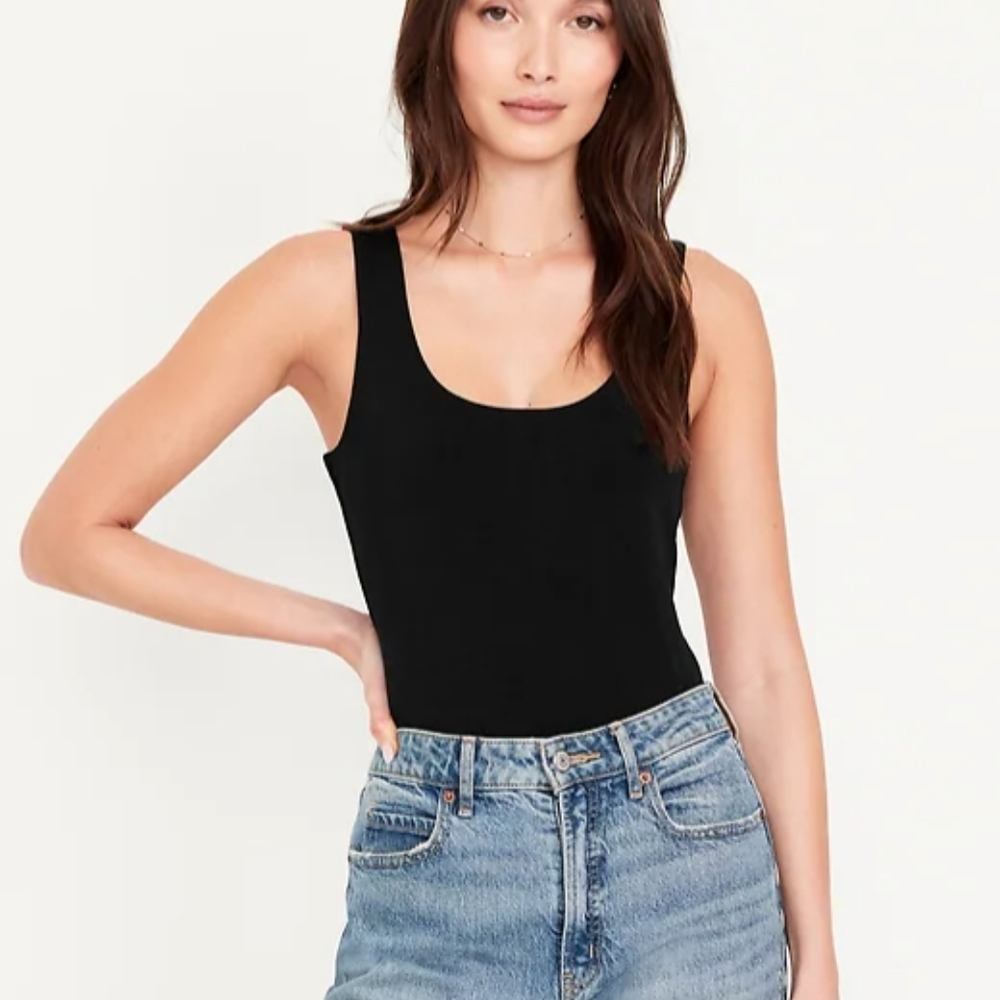 Classic Black Women's Tank Top Body Suit